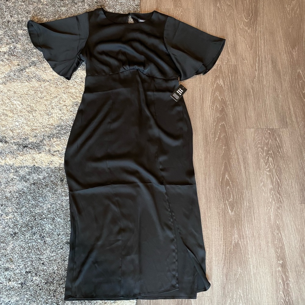 Express Black Midi Dress